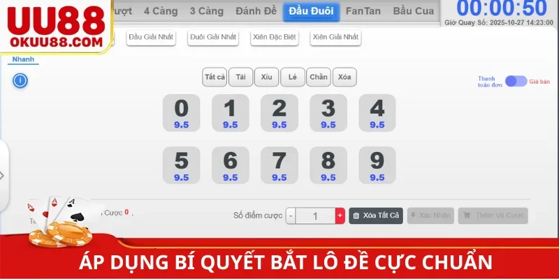 Áp dụng bí quyết bắt lô đề cực chuẩn