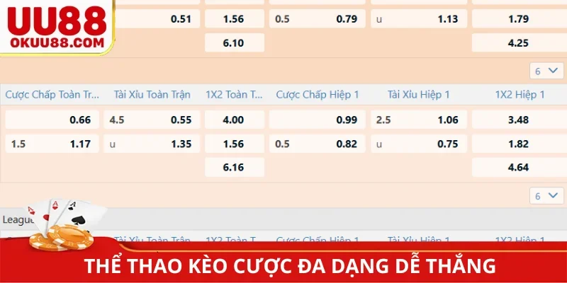 Thể thao UU88 xem bóng đá trực tiếp