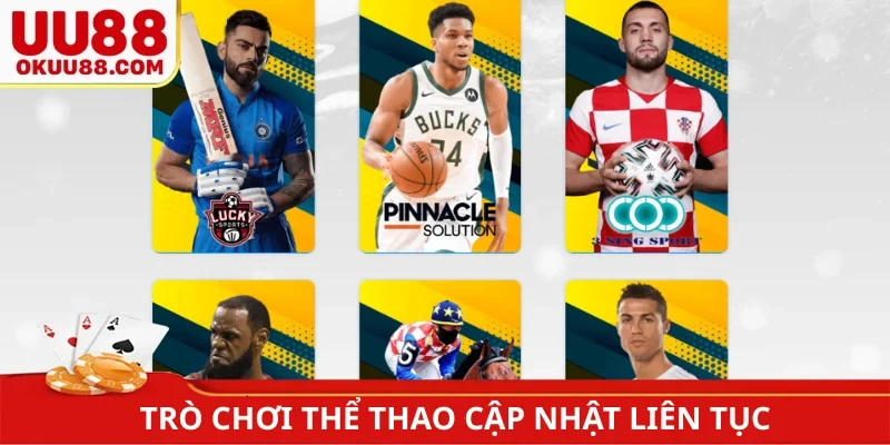 Trò chơi thể thao cập nhật liên tục